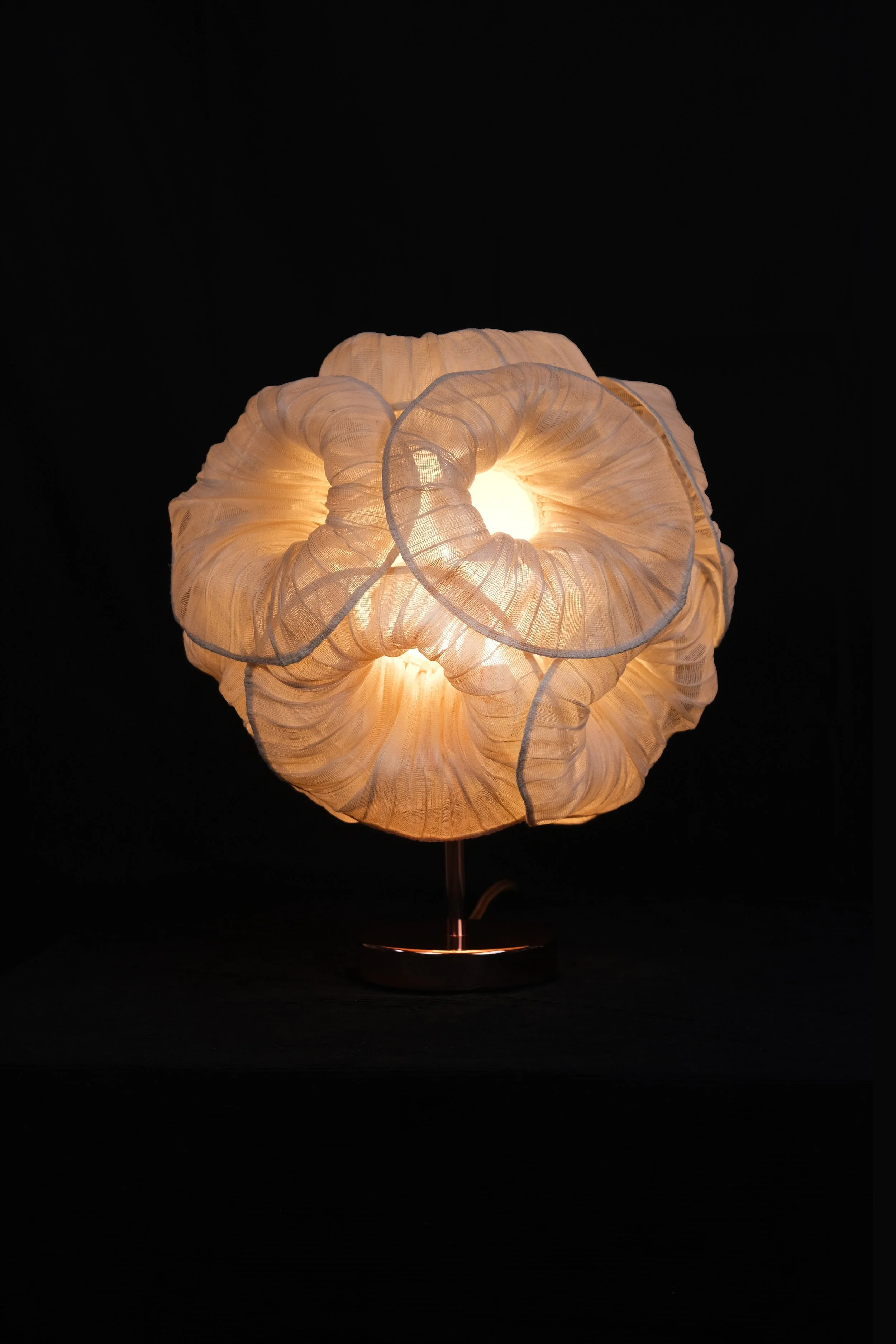 Modern Fabric Pendant Plain Light Nebula 80cm by Studio Mirei